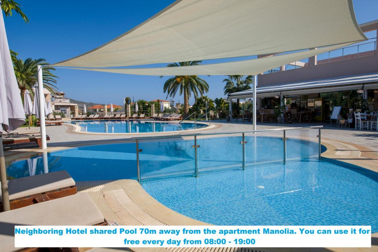 Manolia Dream Apartment 3-Bedrooms 30M To The Beach Agia Marina Exterior foto